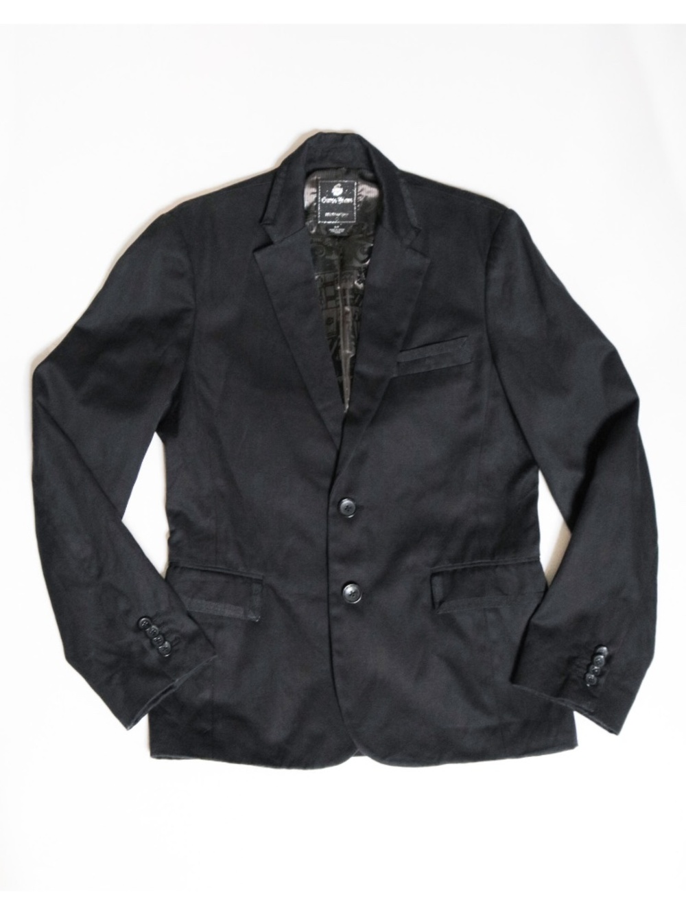 Vintage Y2K GUESS Men's Size S Black Slim Fit Blazer Semi Formal Prom
